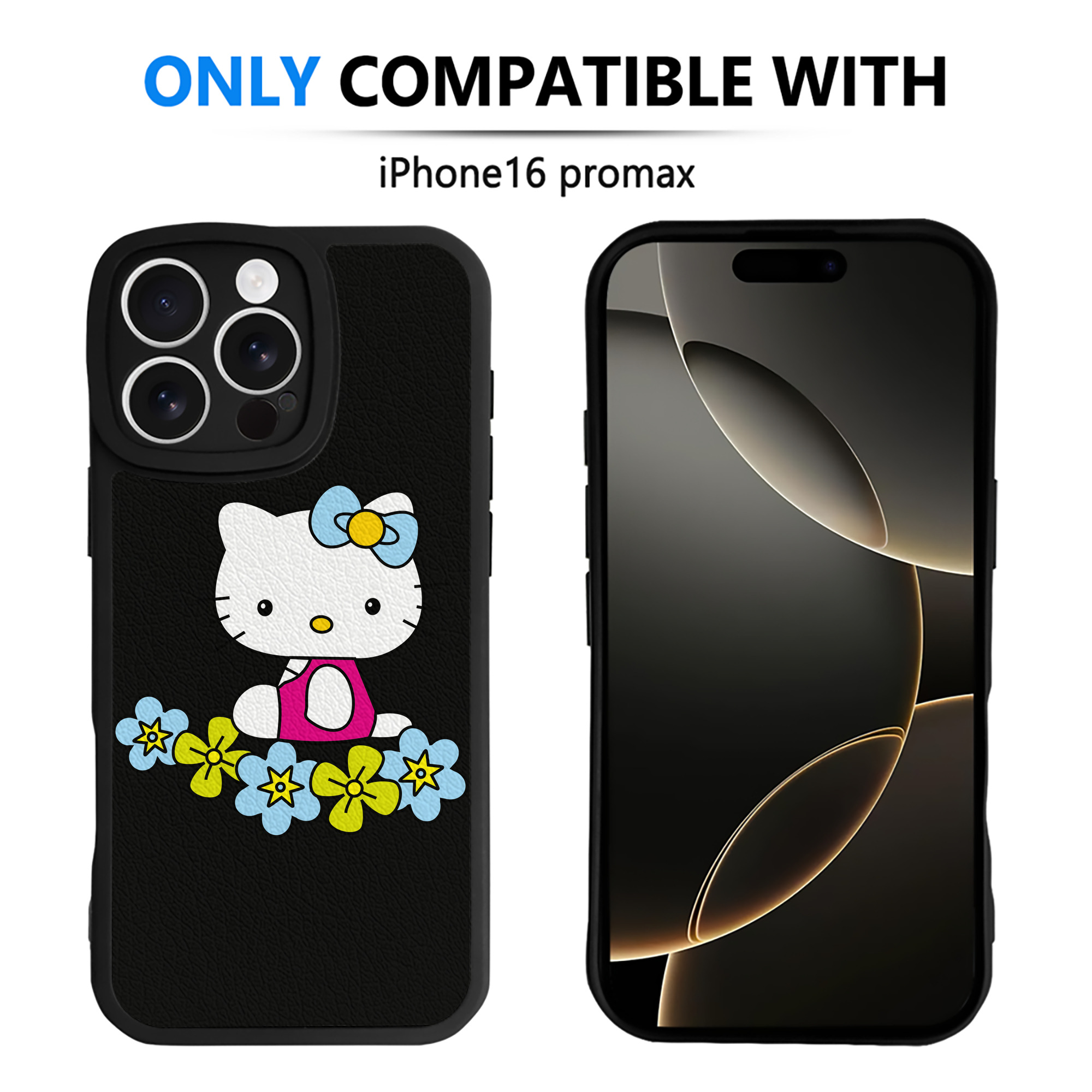 （画像用） Hello Kitty ハローキティ 【iPhone 16シリーズ対応】シリコンスマホケース（レザー調） 材質：シリコン